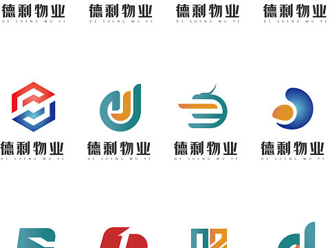 德剩物業(yè)（個人主頁-ZMzU2NDkxMTY=） - Logo - 站酷設(shè)計師許哈哈a原創(chuàng)素材 - 站酷ZCOOL