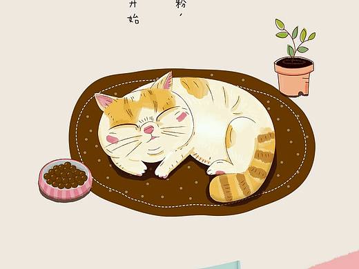 猫粮／狗粮插画风格包装设计