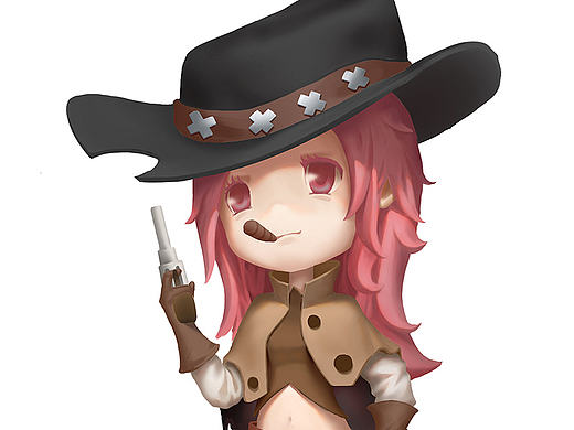 Q版女槍手（個人主頁-ZMjAwMjk2NDg=） - 游戲原畫 - 站酷設(shè)計師K_A庫原創(chuàng)素材 - 站酷ZCOOL