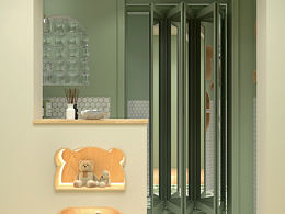 牛油果綠浴室裝修～