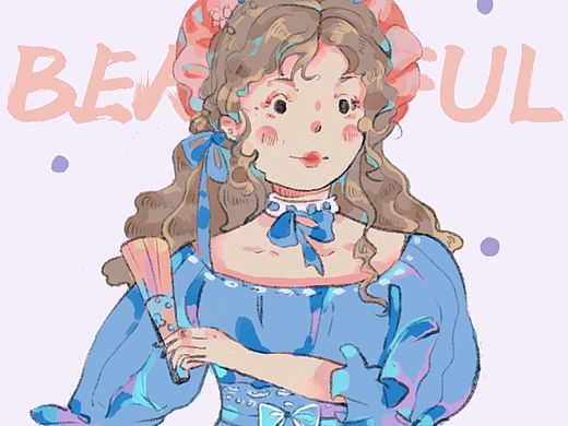  女孩系列头像稿