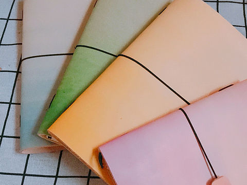 纯手工渐变色植鞣皮笔记本