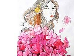 花妖（个人主页-ZNzYxNDY0） - 商业插画 - 站酷设计师雨栅栏原创素材 - 站酷ZCOOL