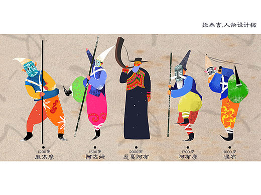 彝族人物设计