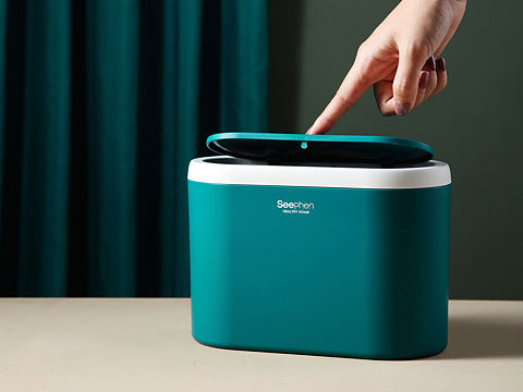 商业摄影&桌面垃圾桶