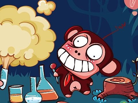 森林的課堂小實驗（個人主頁-ZMTQwMjI2MzY=） - 商業(yè)插畫 - 站酷設(shè)計師慢郎中原創(chuàng)素材 - 站酷ZCOOL