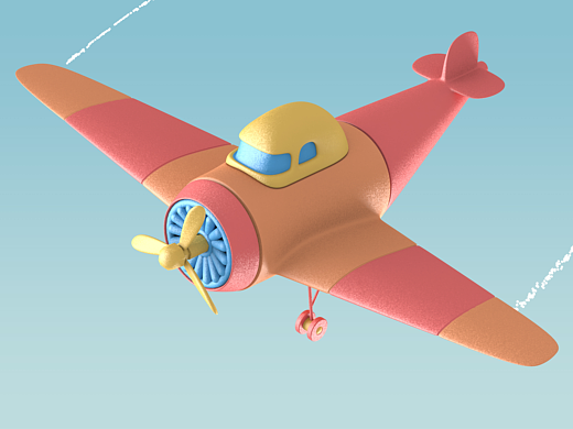 C4D  作业  小飞机
