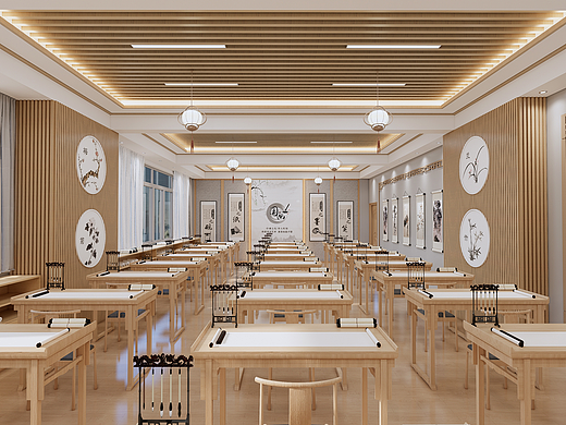 学校国画教室室