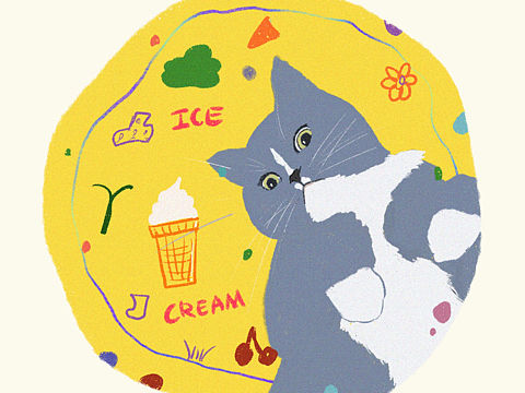 五颜六色的雪糕