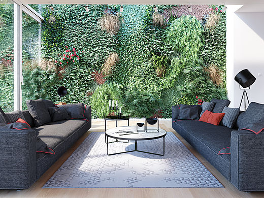 植物墙渲染