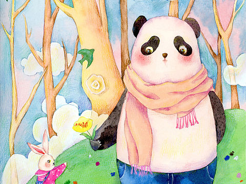 可可愛愛大熊貓（個人主頁-ZNDIxOTEyNjg=） - 創(chuàng)作習作 - 站酷設計師不繁_原創(chuàng)素材 - 站酷ZCOOL