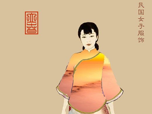 美景与传统美女服饰的激情碰撞