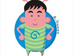 自己永遠(yuǎn)是那只藍(lán)色的大蝸牛，自己的漫像自己畫。