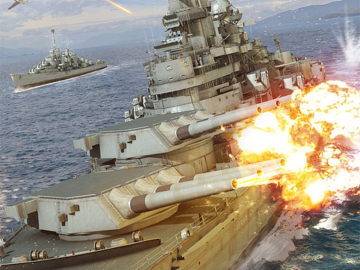 某款战舰卡牌手游资源加载背景图