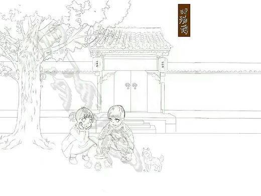 春遇·线稿（个人主页-ZMzM3MzgzODQ=） - 创作习作 - 站酷设计师叶殇雨原创素材 - 站酷ZCOOL