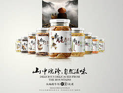 山珍食品包装  画册设计