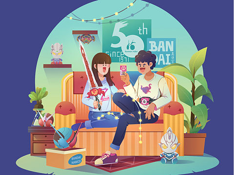 一个室内小场景（个人主页-ZMzY0MjUzNjA=） - 商业插画 - 站酷设计师潮漆_Tsunami原创素材 - 站酷ZCOOL