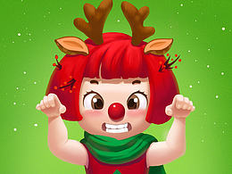 圣诞女孩角色习作