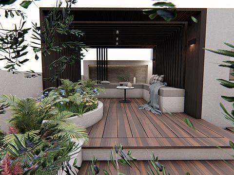 屋頂休閑小花園（個(gè)人主頁-ZMzgyNDI4MDQ=） - 景觀設(shè)計(jì) - 站酷設(shè)計(jì)師鬼汁原創(chuàng)素材 - 站酷ZCOOL