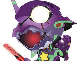 EVA 手绘+鼠绘渐变