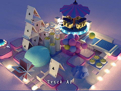 大學(xué)生48小時(shí)游戲極限開發(fā)《trick ai》（個(gè)人主頁-ZNTg2NDQ4NDA=） - 場景 - 站酷設(shè)計(jì)師汀一白YANA原創(chuàng)素材 - 站酷ZCOOL