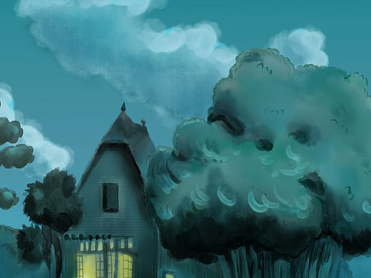 场景作业啊!(临摹)