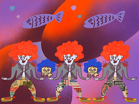 我是一只魚(yú)咕嚕咕嚕（個(gè)人主頁(yè)-ZNTc2MDkyNDg=） - 新銳潮流插畫(huà) - 站酷設(shè)計(jì)師CreepyCheese原創(chuàng)素材 - 站酷ZCOOL