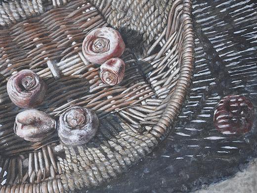 坦培拉油画-柿饼（个人主页-ZMTcxNzA3ODQ=） - 绘画 - 站酷设计师圆会方原创素材 - 站酷ZCOOL