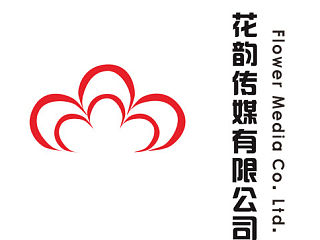 花韵传媒公司标志设计
