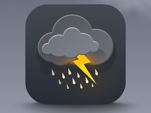 偶然看见一枚天气小图标