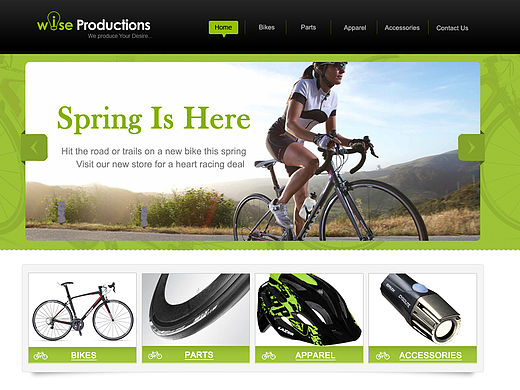 GUI-网页设计 自行车电子商务网站