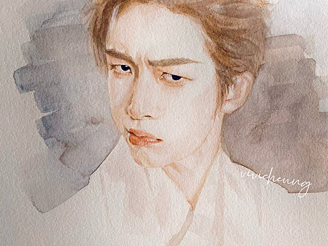 水彩•刘宇（个人主页-ZNTc0NjM3MTY=） - 绘画 - 站酷设计师vivi.Cheung原创素材 - 站酷ZCOOL