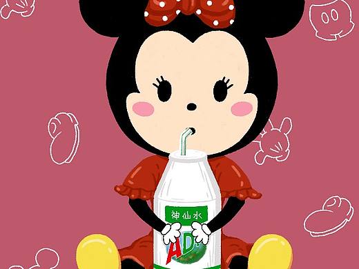 鼠年插画  米老鼠同人