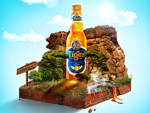 小景合成练习（个人主页-ZMTY2ODMyMzI=） - 海报 - 站酷设计师叽里咕噜虫原创素材 - 站酷ZCOOL