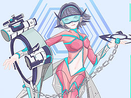 人设oc（未来科技，少女战士）