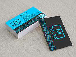 簡約藍(lán)色名片