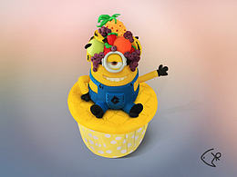 一枚杯子蛋糕超寫(xiě)實(shí)作品