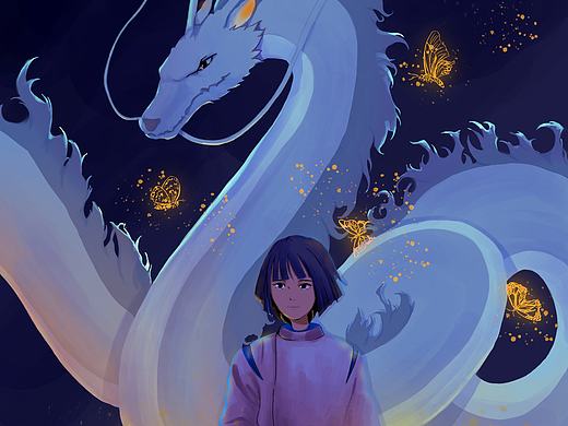 千与千寻（个人主页-ZNTU3NDc4NzI=） - 儿童插画 - 站酷设计师手残大猩猩原创素材 - 站酷ZCOOL