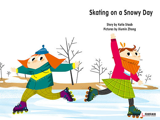 原创绘本《Skating on a Snowy Day》