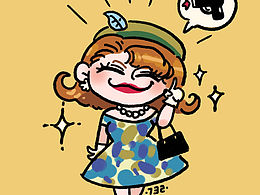 【畫電影】【極致女人】畫一組可愛的女人小頭像