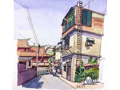 台湾老街过程图