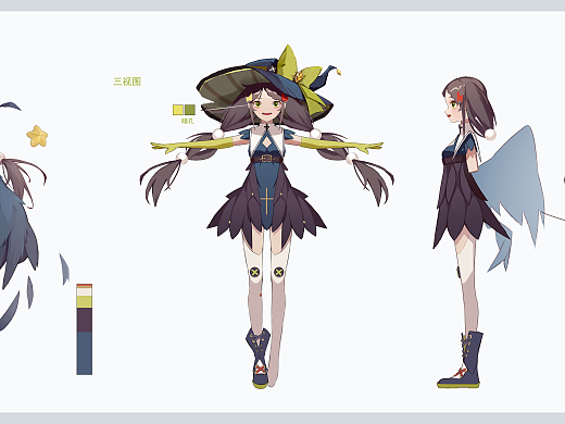 形象三视图_素材网站_图片免费下载-zcool站酷