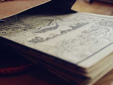 原创杭州情怀手绘地图（实物版）