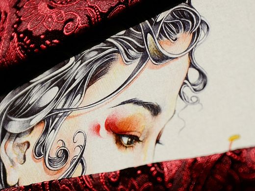 曼珠沙华（彼岸花-红）（个人主页-ZMTQ2NTM4NzI=） - 艺术插画 - 站酷设计师蝴蝶灵魂原创素材 - 站酷ZCOOL