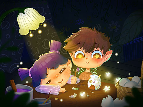 插画练习（个人主页-ZNDM5MjI5NDg=） - 儿童插画 - 站酷设计师懒瘫瘫原创素材 - 站酷ZCOOL