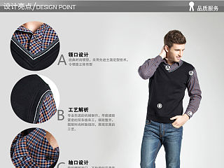 男装 衬衫详情 宝贝描述 爆款设计 首页设计 瑞克视觉 