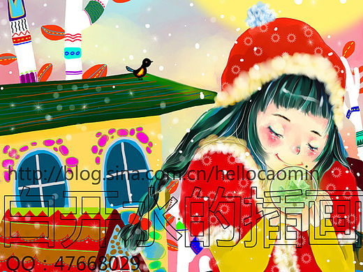 下雪了（个人主页-ZMTQyMTY5ODg=） - 商业插画 - 站酷设计师白开水的展厅原创素材 - 站酷ZCOOL