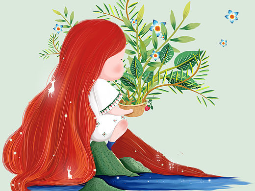 春色（个人主页-ZMTU1MTkxMzY=） - 商业插画 - 站酷设计师一只兔子_14228原创素材 - 站酷ZCOOL