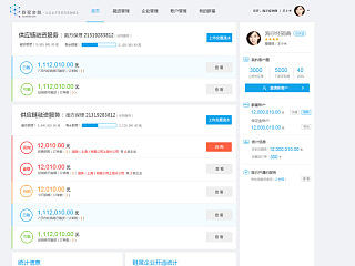 一个金融平台登陆后的数据系统