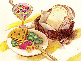 一组临摹的彩铅和素描